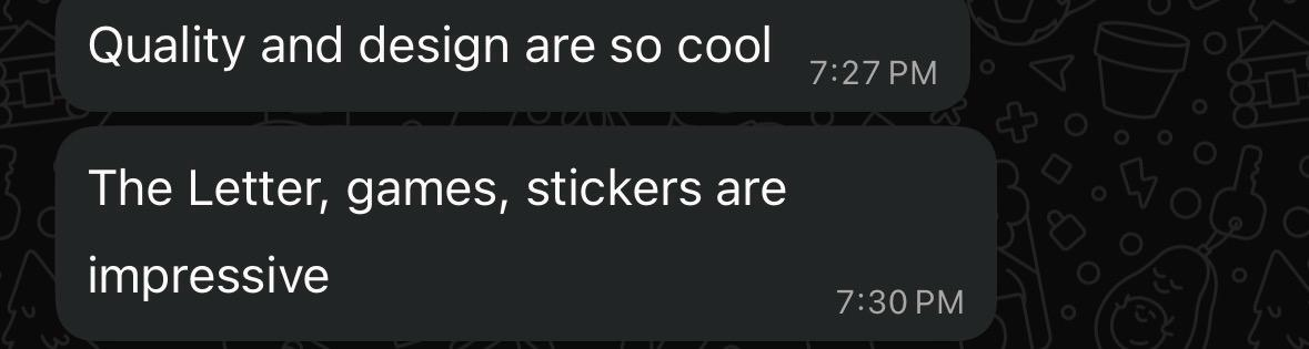 Subscriber feedback screenshot