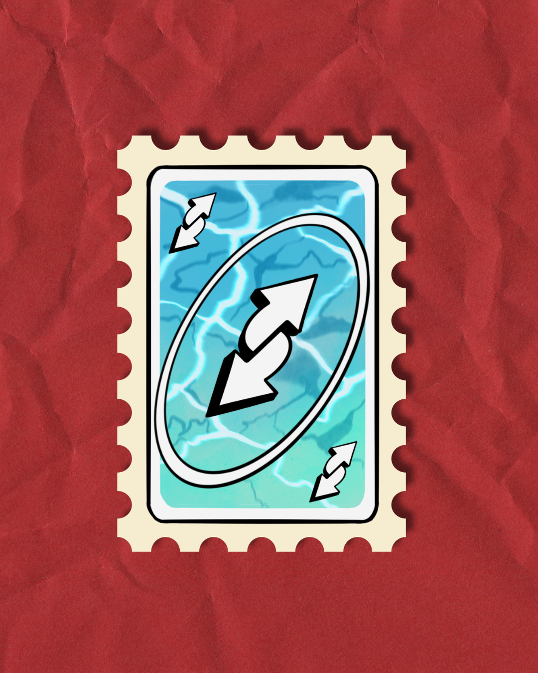 Uno Reverse large sticker